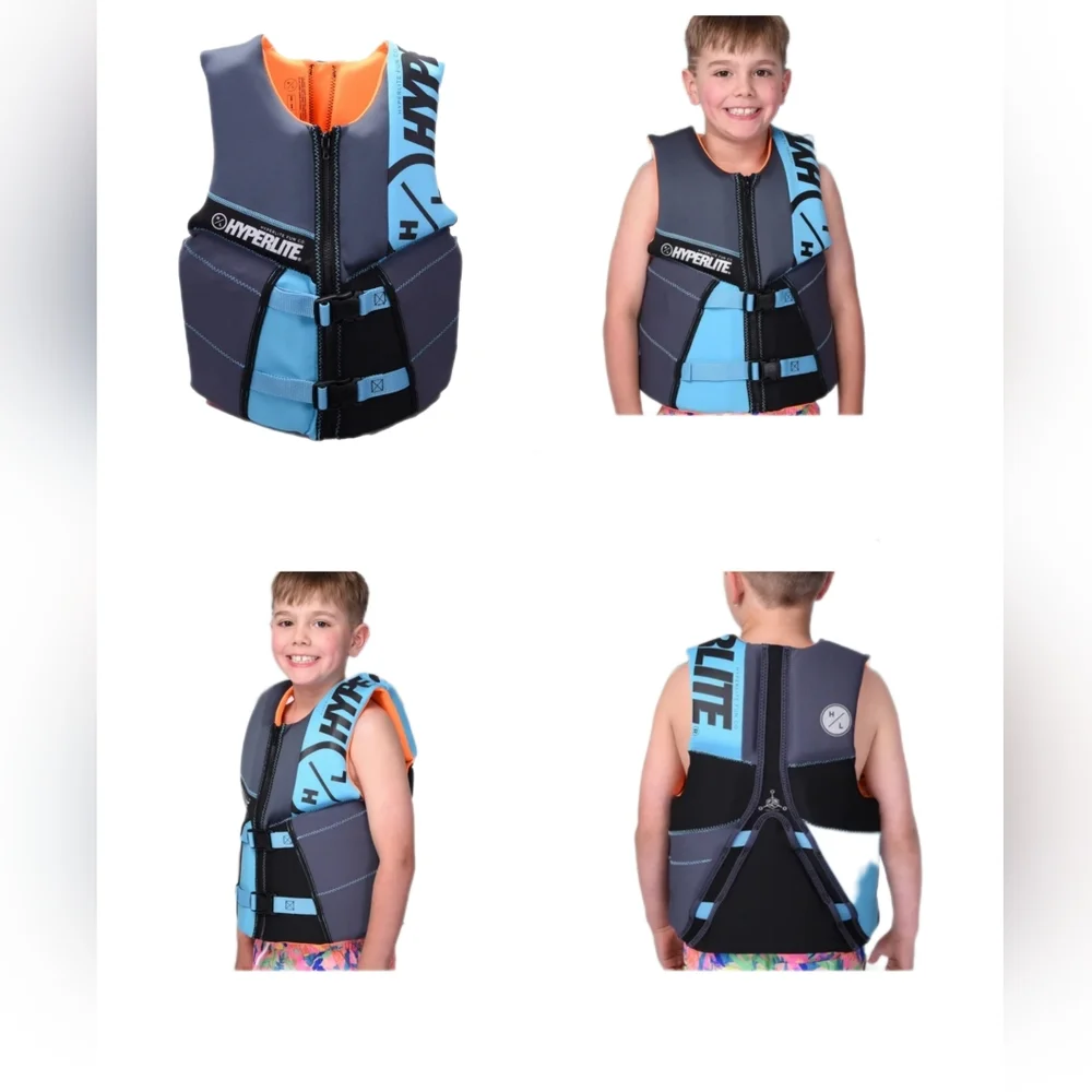 Hyperlite youth Life Vest Kids Large 55lbs to 88 lbs Nwt
